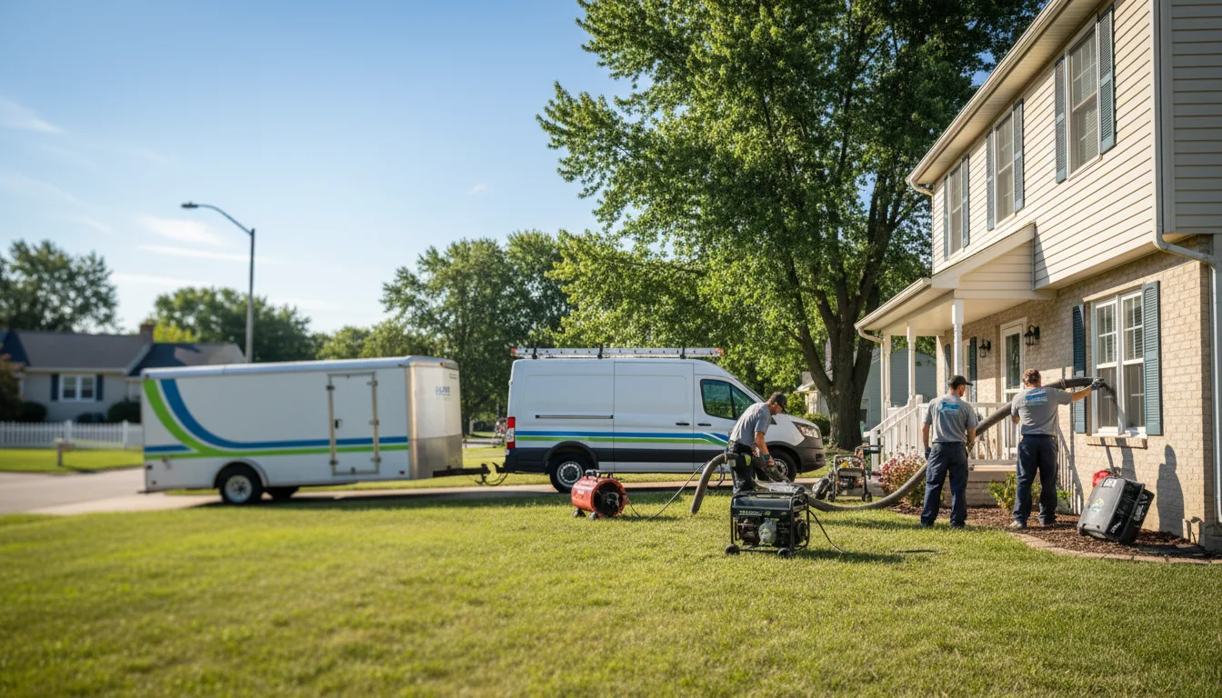 Flooded Basement Restoration And Cleanup With Repair in Haviland, OH near me